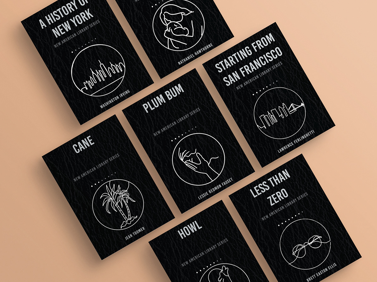 New American Library book cover series mockups